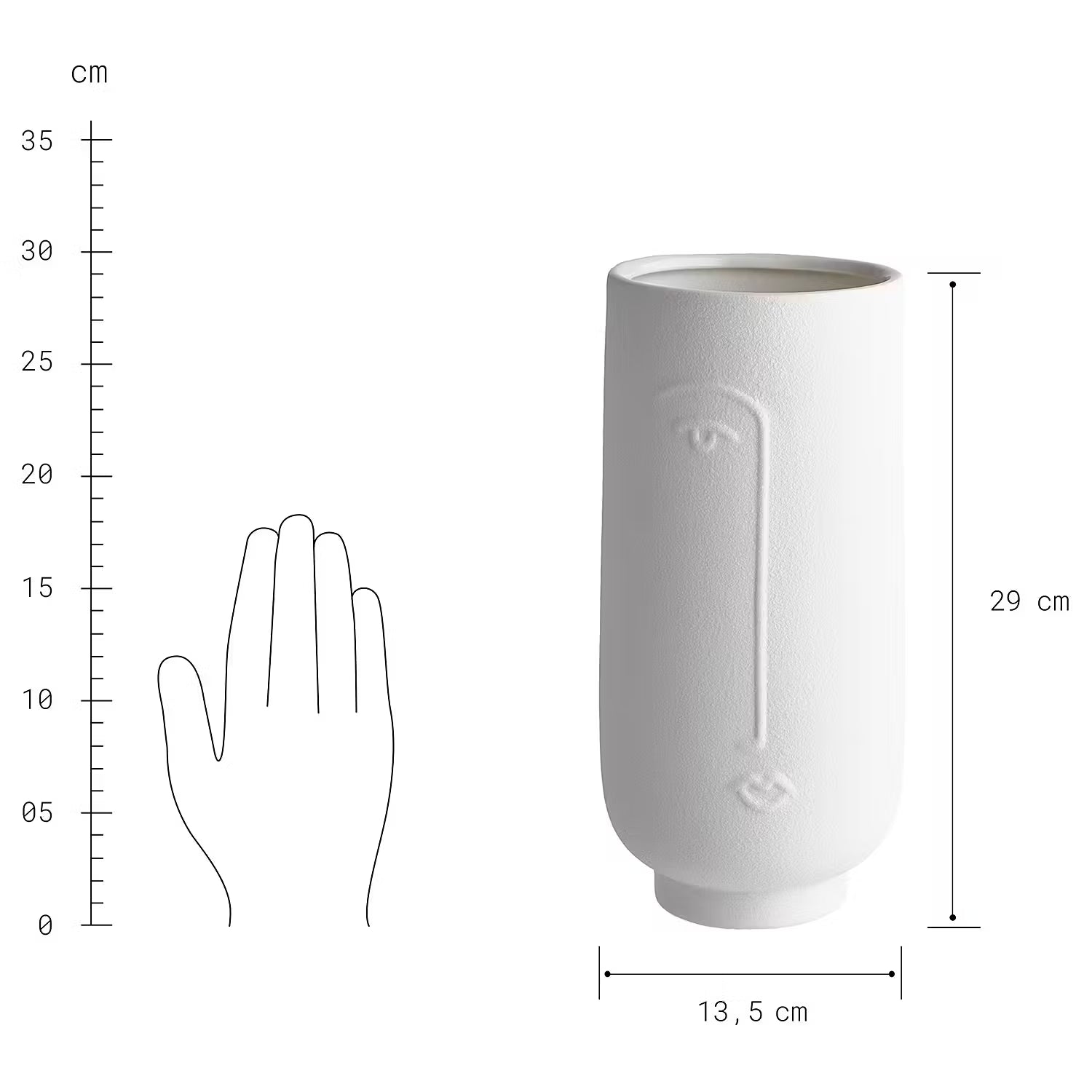 Elegant Line Art Vase