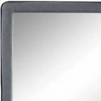 Light Gray Framed Mirror - 36-inch