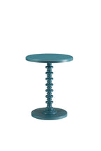 Brown Solid Wood Round Pedestal End Table - 22-inch