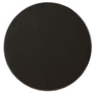 Black Wood Round Pedestal End Table - 22-inch