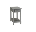 Brown Solid Wood End Table - 23-inch