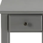 Brown Solid Wood End Table - 23-inch