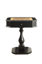 Brown Cherry Octagonal Game Table with Drawer - 28-inch