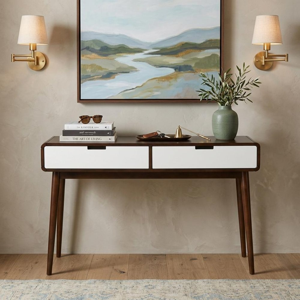Wood Console Table - 47-inch