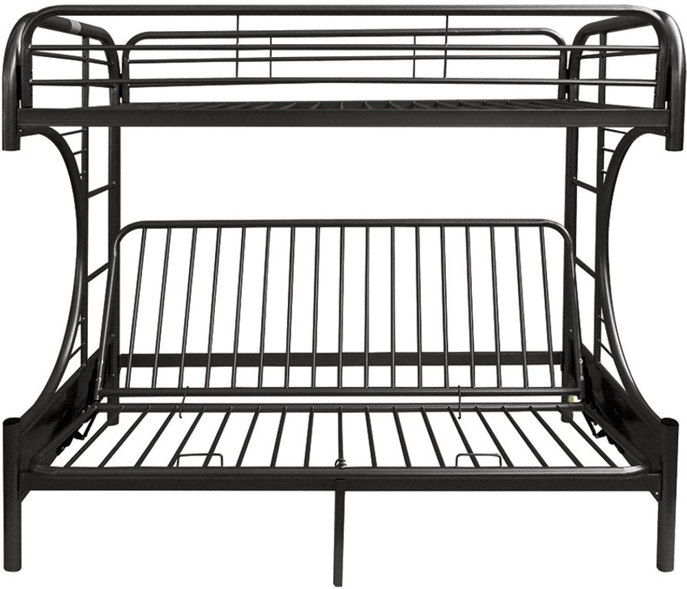 Twin Over Full Silver Metal Tube Bunk Bed - 78 X 41 X 65-inch