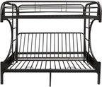 Twin Over Full Silver Metal Tube Bunk Bed - 78 X 41 X 65-inch