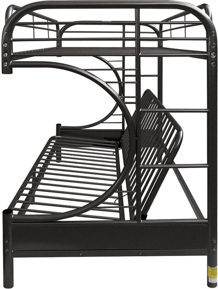 Twin Over Full Silver Metal Tube Bunk Bed - 78 X 41 X 65-inch