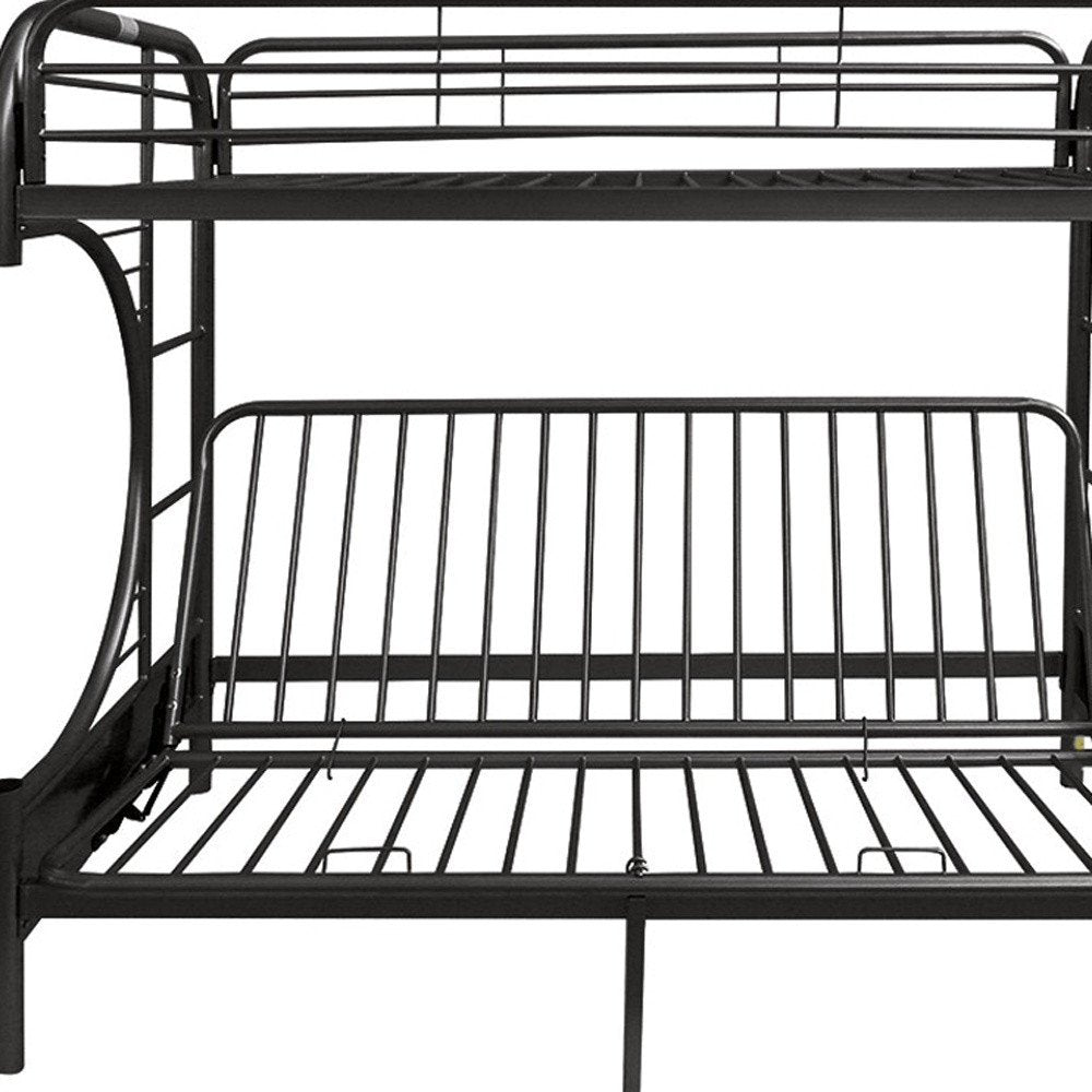 Twin Over Full Silver Metal Tube Bunk Bed - 78 X 41 X 65-inch