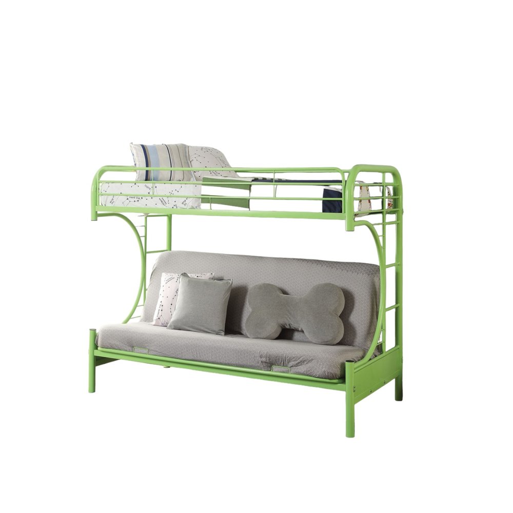 Twin Over Full Silver Metal Tube Bunk Bed - 78 X 41 X 65-inch