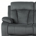 Modern Grey Fabric Sofa - 40-inch