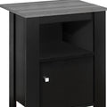 Black Wood Nightstand - 24-inch