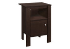 Espresso Wood Nightstand - 24-inch