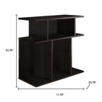 Brown Wood End Table with 6 - 24-inch