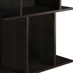 Brown Wood End Table with 6 - 24-inch