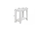 Deep Taupe End Table with Shelf - 22-inch