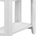 Deep Taupe End Table with Shelf - 22-inch