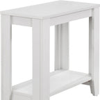Deep Taupe End Table with Shelf - 22-inch