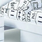 80' X 60' X 42.5' Modern Queen White High Gloss Bed