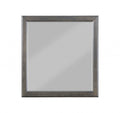 Gray Square Wood Framed Accent Mirror - 38-inch