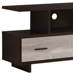 Wood Brown Cabinet Enclosed Storage TV Stand - 47-inch