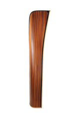 Wood Brown Solid Wood Six Tier Boat Bookcase - 21-inch