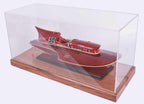 Wood Brown Glass Standard Display Stand - 28-inch