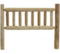 Natural Cedar Log Double Headboard