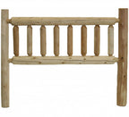 Natural Light Honey Finish Cedar Log Double Headboard