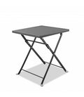 Gray Stainless Steel Square End Table - 18-inch