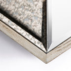 Natural Novelty Wood Framed Accent Mirror - 14-inch