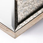 Natural Novelty Wood Framed Accent Mirror - 12-inch