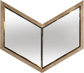 Natural Novelty Wood Framed Accent Mirror - 23-inch