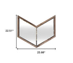 Brown Novelty Framed Accent Mirror - 23-inch