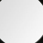 Black Cog Round Metal Frame Wall Mirror - 26-inch