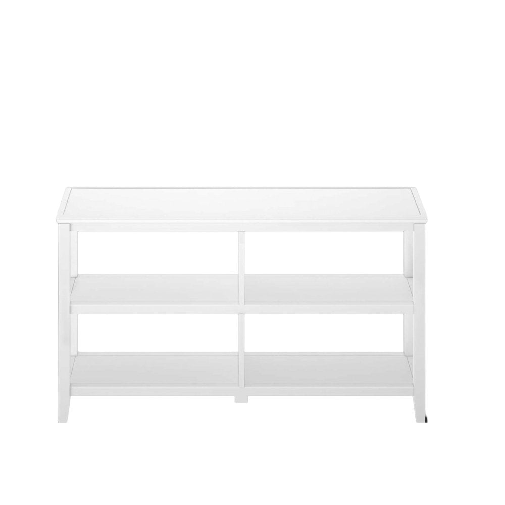 White Wood Two Shelf Bookcase - 30-inch