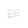 White Wood Two Shelf Bookcase - 30-inch