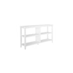White Wood Two Shelf Bookcase - 30-inch