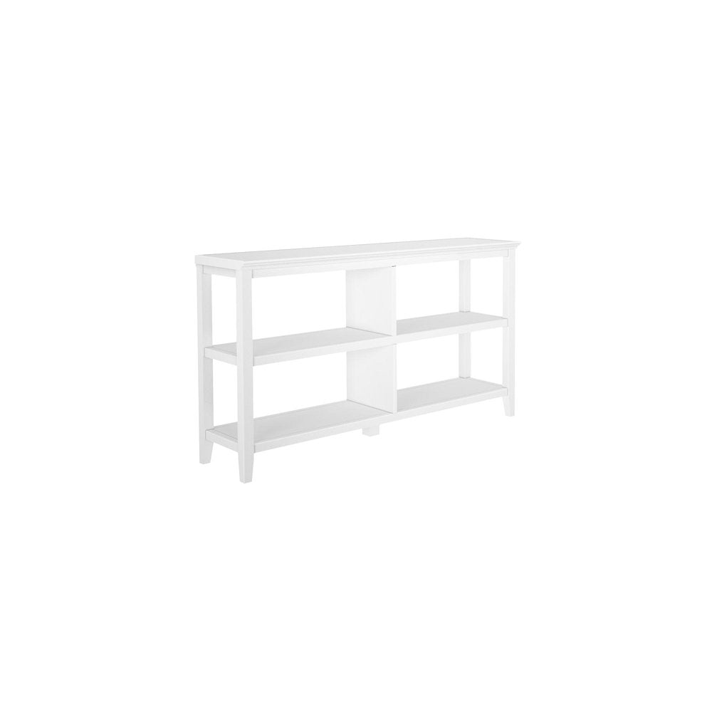 White Wood Two Shelf Bookcase - 30-inch