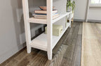 White Wood Two Shelf Bookcase - 30-inch