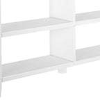 White Wood Two Shelf Bookcase - 30-inch