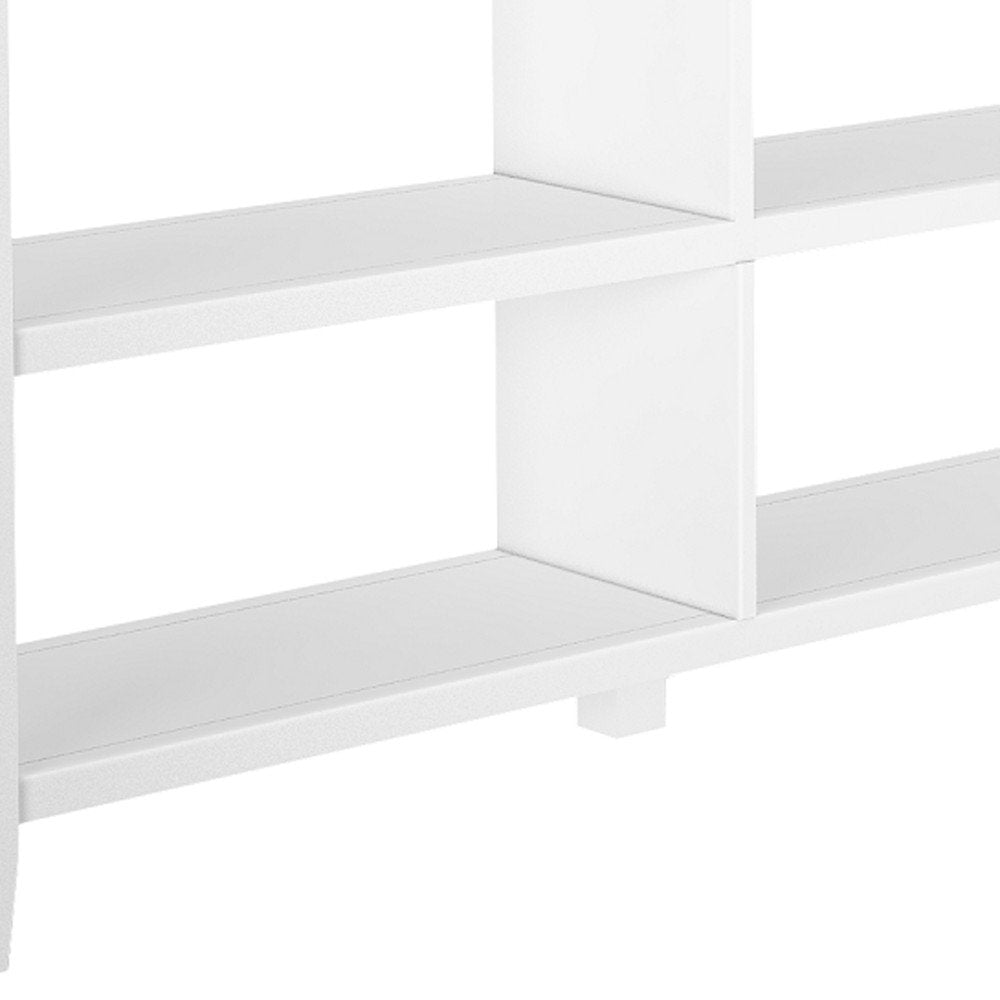White Wood Two Shelf Bookcase - 30-inch
