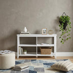 White Wood Two Shelf Bookcase - 30-inch