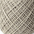 Ivory Upholstery Cylinder Abstract Pouf Ottoman - 16-inch