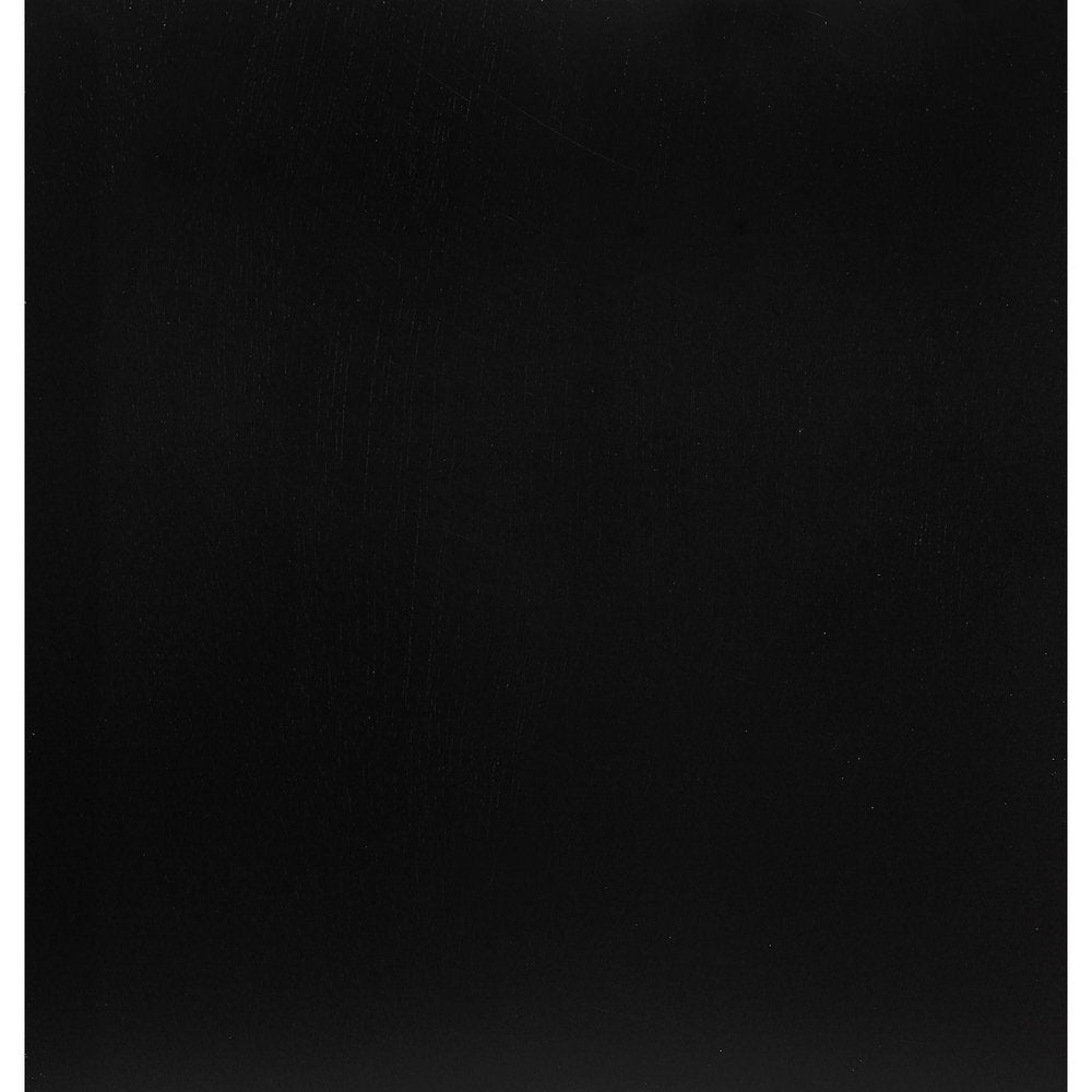 Black Wood Framed Accent Mirror - 35-inch