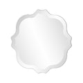 Gray Abstract Unframed Accent Mirror - 16-inch