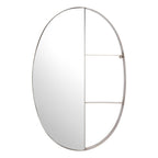 Bronze Oval Steel Framed Accent Mirror - 34-inch