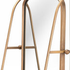 Gold Steel Framed Accent Mirror - 36-inch