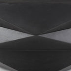 Black Wood Octagon Solid Coffee Table - 48-inch