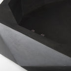 Black Wood Octagon Solid Coffee Table - 48-inch