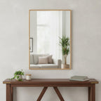 Gold Aluminum Framed Accent Mirror - 36-inch